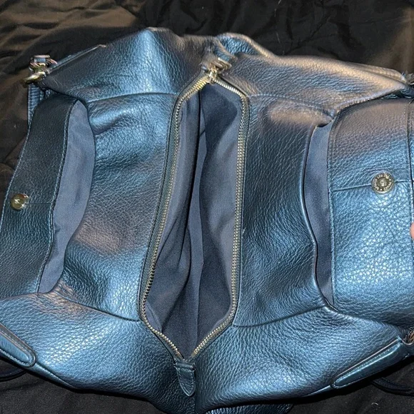 Coach Blue Leather Hobo Bag - Picture 4 of 5